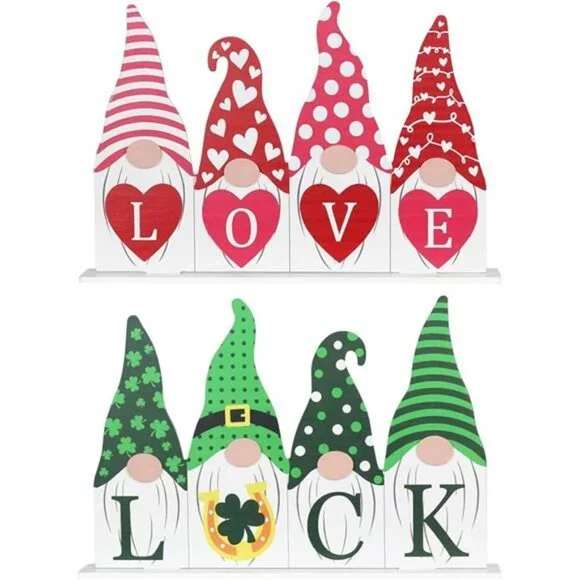 Valentines Day Decor & St Patricks Day Decorations 1PC Double-sided - Picture 8 of 8